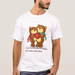 Camiseta Design do casal do Tema do dia de os namorados