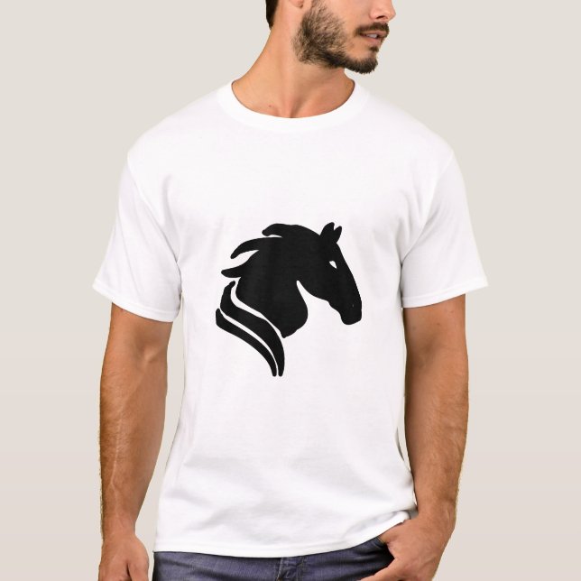 Camiseta Design do Cavalo do Zodíaco Chinês  (Frente)