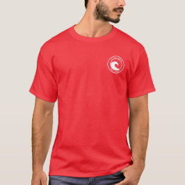 Camiseta Design do Círculo de Onda do Oceano Branco do Cabo