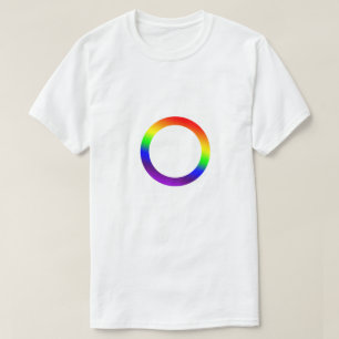 Camiseta Design do Círculo do Orgulho Arco-Íris