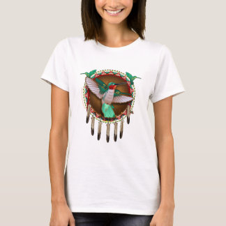 Camiseta Design do colibri do nativo americano
