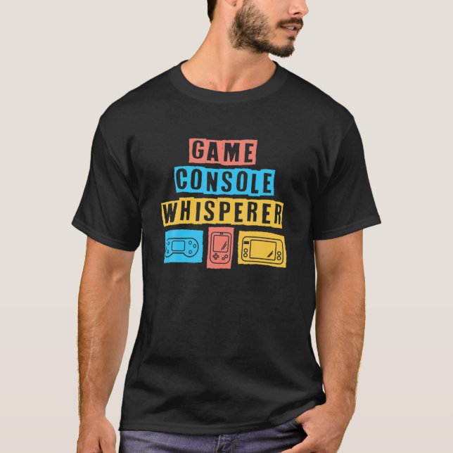 Camiseta Design do Controlador Whisperer do Console de Jogo (Frente)
