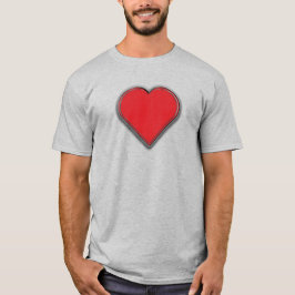 Camiseta Design do coração adorável