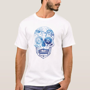 Camiseta Design do crânio do açúcar