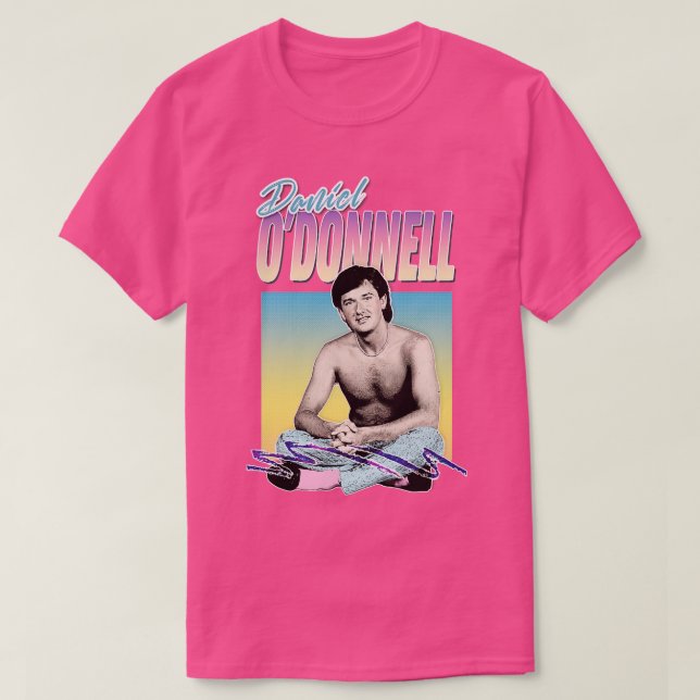 Camiseta Design do Daniel ODonnell Aestético dos anos 80 (Frente do Design)