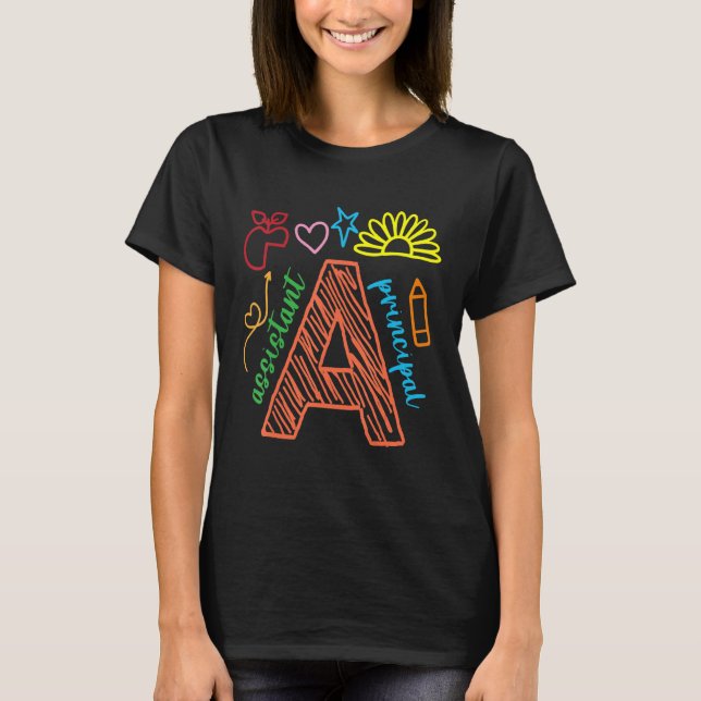 Camiseta Design do Desenho Principal do Assistente (Frente)