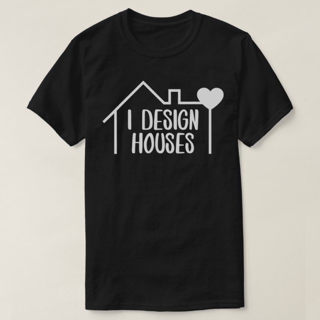 Camiseta Design do Designer Interno para Casas do Interior (Frente do Design)