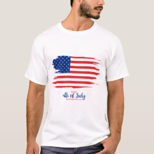 Camiseta design do Dia da Independência de 4 de julho