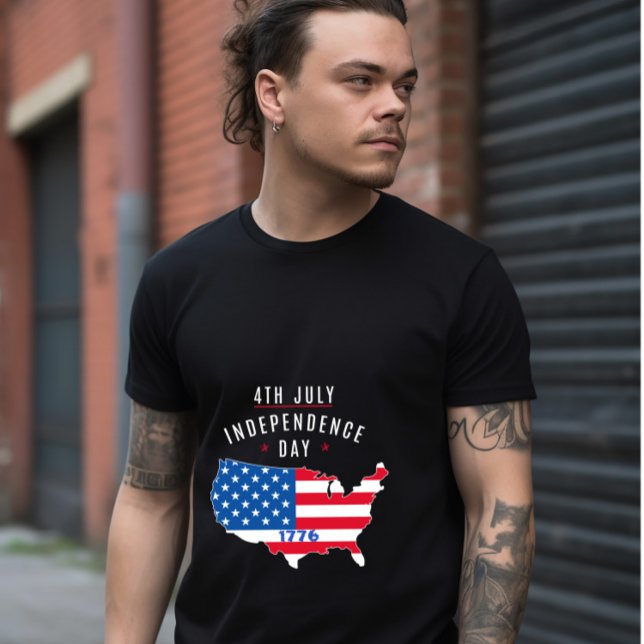 Camiseta design do Dia da Independência em 4 de JULHO (Criador carregado)