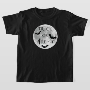 Camiseta Design do Dia das Bruxas Bonitas ou Tratar