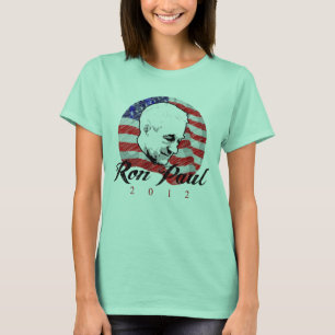 Camiseta Design do esboço de Ron Paul 2012
