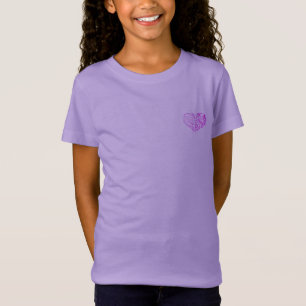 Camiseta Design do estilo cardíaco T-Shirt Girls