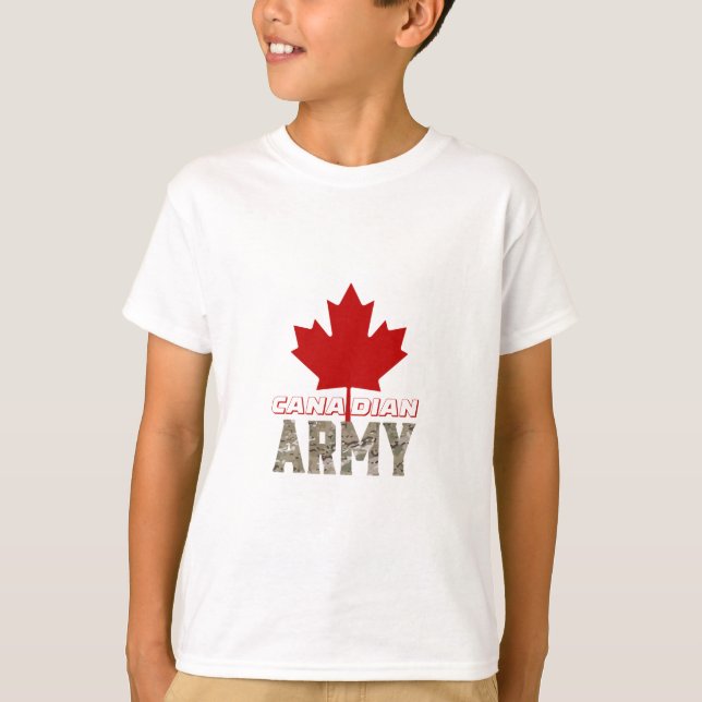 Camiseta Design do Exército Canadense T-Shirt (Frente)