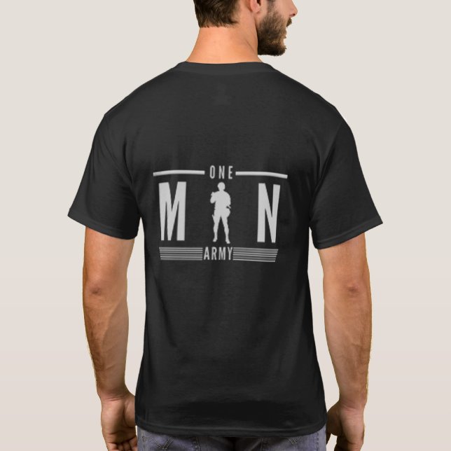 Camiseta design do exército de homens para o promp (Verso)