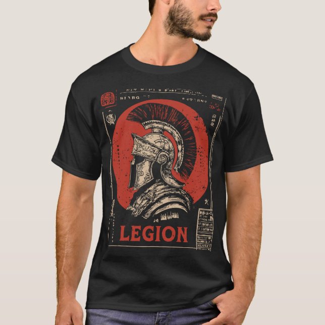 Camiseta Design do Exército Histórico do Legioner Romano So (Frente)