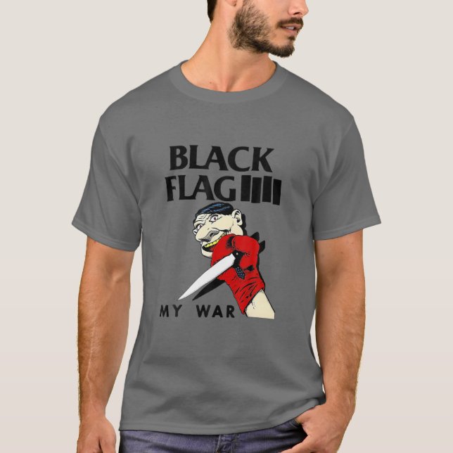 Camiseta Design do Figurino Negro-Bandeira da Minha Guerra  (Frente)