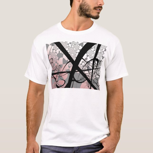 Camiseta Design do Fractal do desflorestamento (Frente)
