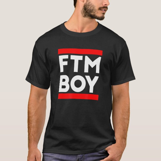 Camiseta Design Do Ftm Trans Boy (Frente)