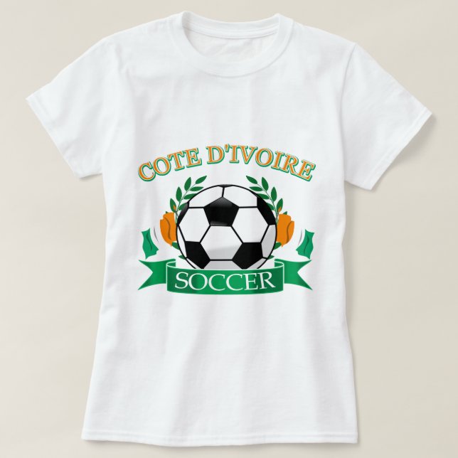 Camiseta Design do futebol de D Ivoire da costa (Frente do Design)