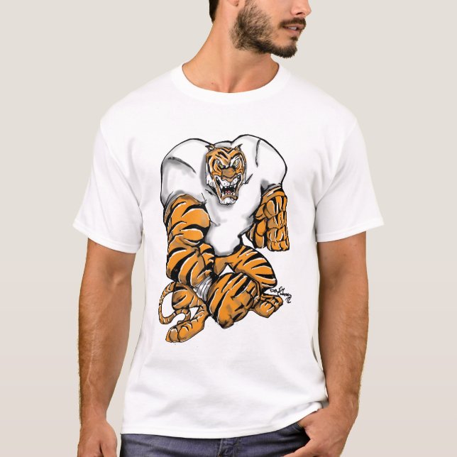Camiseta design do futebol do tigre (Frente)