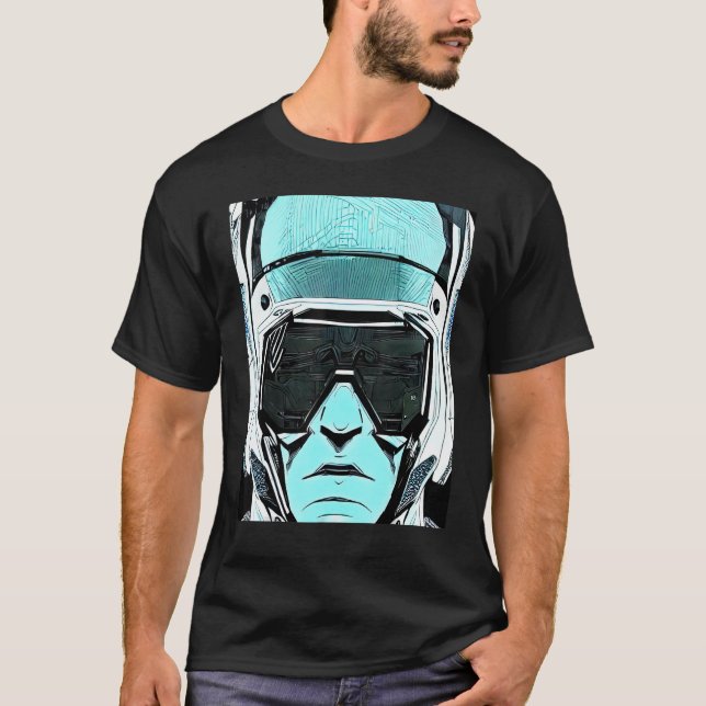 Camiseta Design do Geek do Hacker Cyberpunk_7 (Frente)