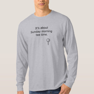 Camiseta Design do golfe do tempo do T de domingo