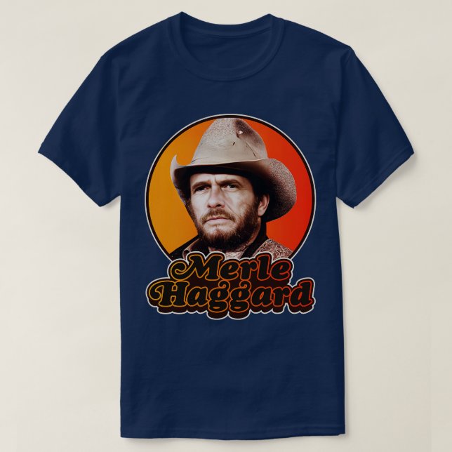 Camiseta Design do Haggard do Merle Retro (Frente do Design)