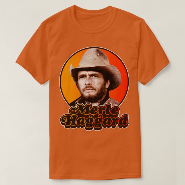 Camiseta Design do Haggard do Merle Retro (Frente do Design)
