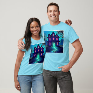 Camiseta Design do Halloween Ghost House
