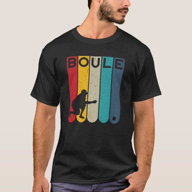 Camiseta design do jogador Boule - bocce peboules (Frente)
