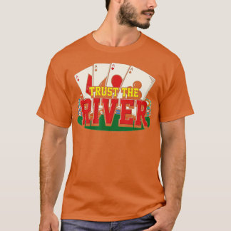 Camiseta Design Do Jogador De Poker Para Jogar Sobre O Love