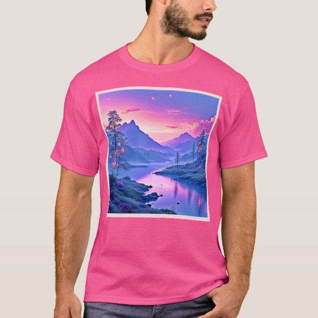 Camiseta Design do Lago Mountain (Frente)