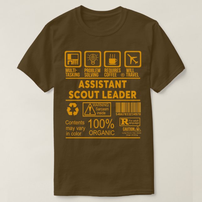 CAMISETA DESIGN DO LÍDER ESCOUT DO ASSISTENTE (Frente do Design)