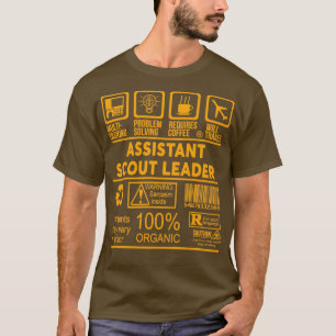 CAMISETA DESIGN DO LÍDER ESCOUT DO ASSISTENTE
