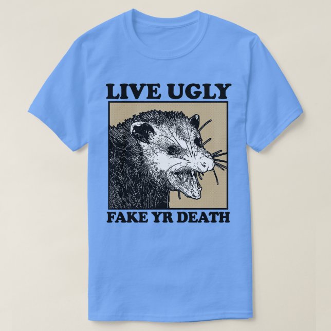 Camiseta Design do Live Ugly Possum (Frente do Design)