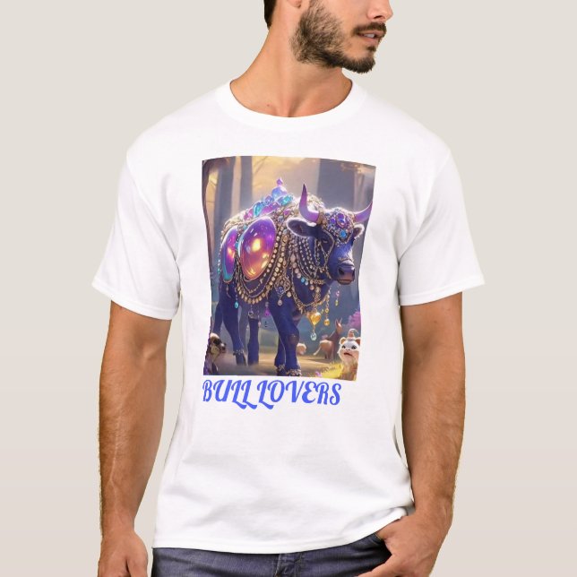Camiseta Design do logotipo Bull Lover para t-shirts (Frente)