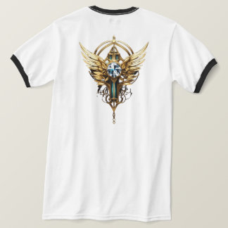 Camiseta Design do logotipo da águia majestosa