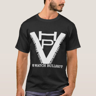 Camiseta Design do logotipo HPV em Teto Preto
