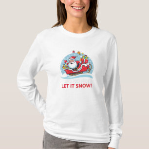 Camiseta Design do logotipo Natal Santa Claus