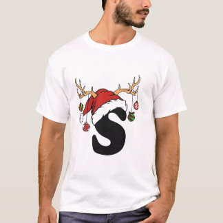 Camiseta design do logotipo S para o feliz Natal