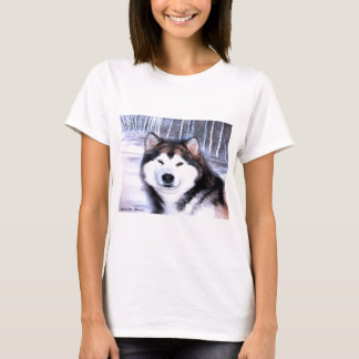 Camiseta Design do Malamute do Alasca pelo artista