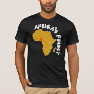 Camiseta Design do mapa de Nigéria, África