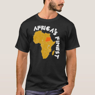 Camiseta Design do mapa de Sudão