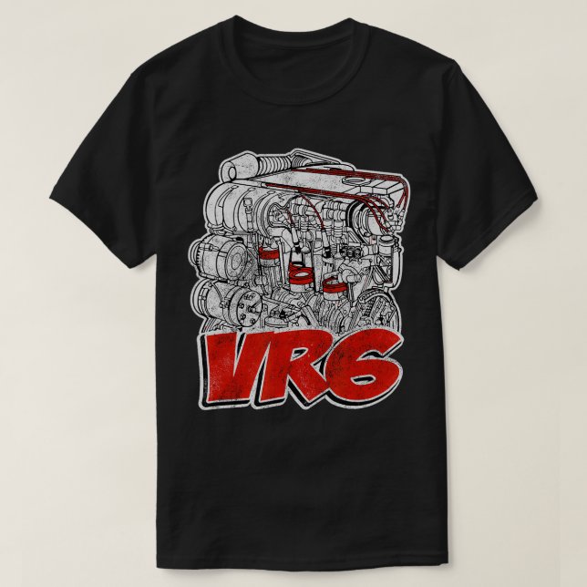 Camiseta DESIGN do mecanismo VR6 (Frente do Design)