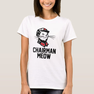 Camiseta Design do Meow do presidente (Mao)