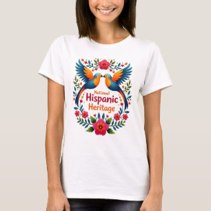 Camiseta Design do Mês do Patrimônio Nacional Hispânico
