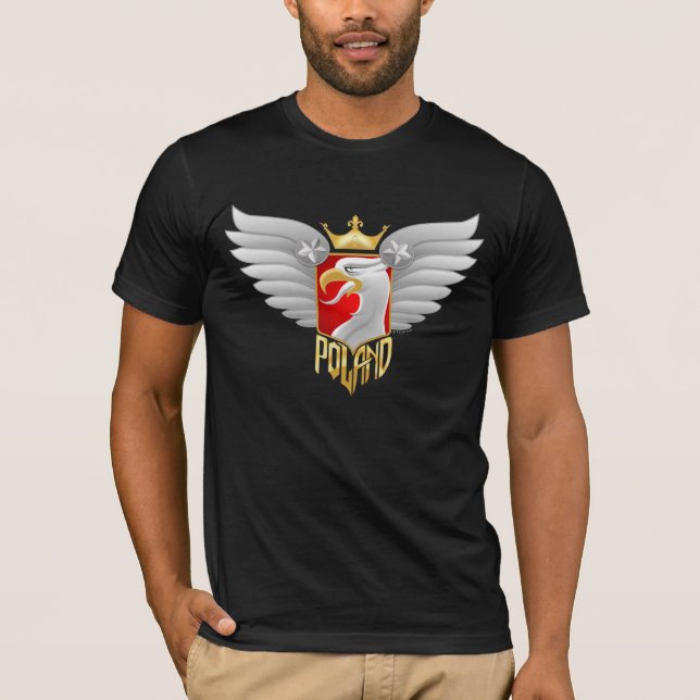 Camiseta Design do motociclista do Polônia (Frente)