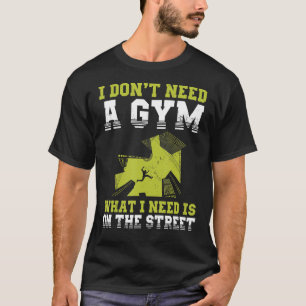 Camiseta Design do Muro de Gymnast Urbano para Traceur Park