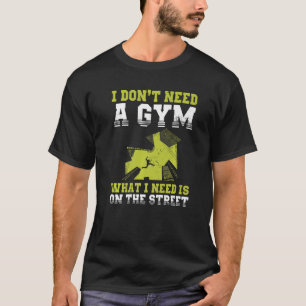 Camiseta Design do Muro de Gymnast Urbano para Traceur Park