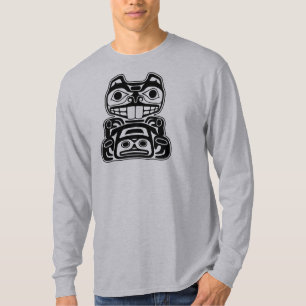 Camiseta Design do nativo americano do castor
